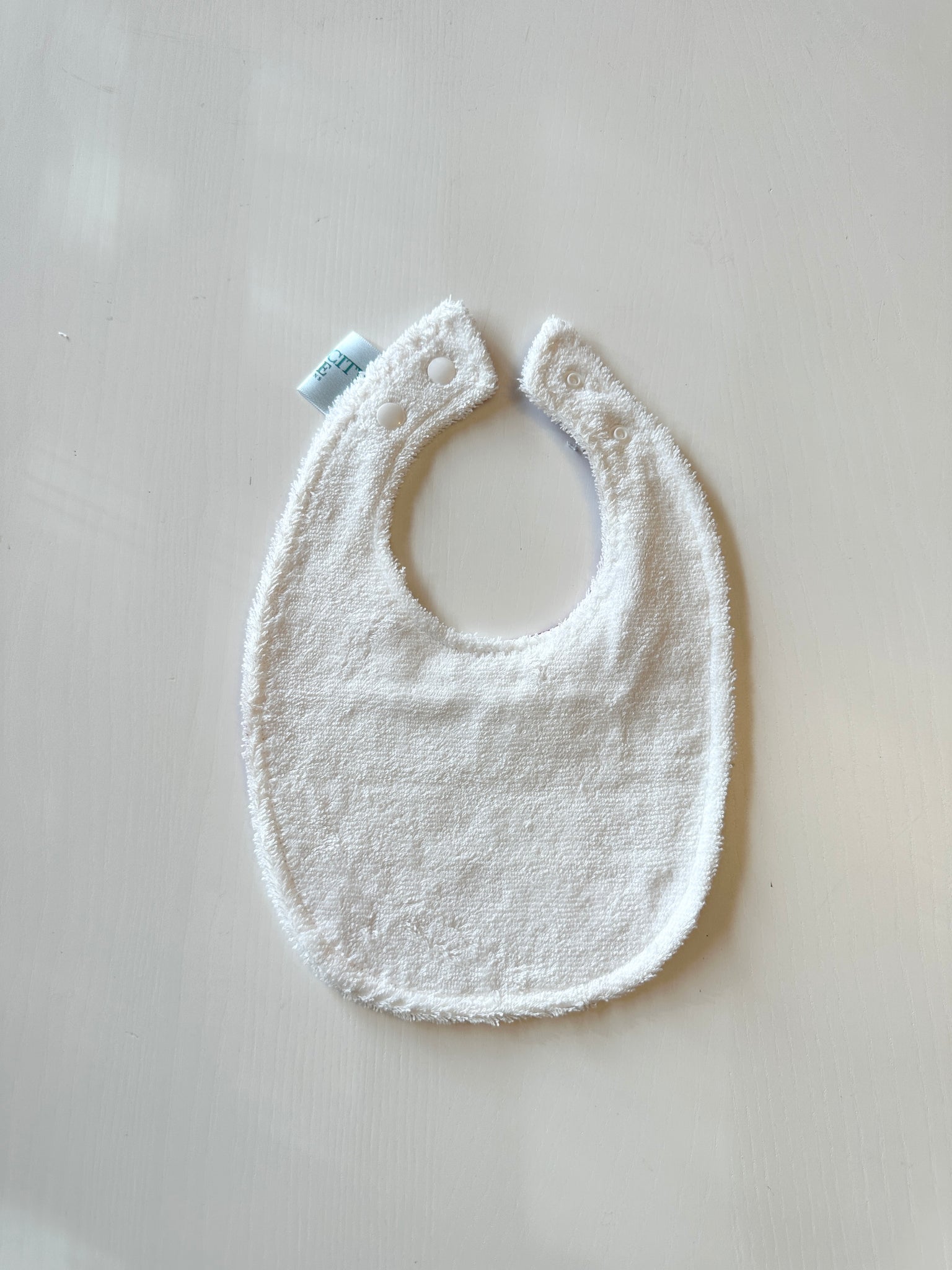 Baby Bib | Cream with Florals