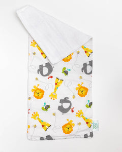 Burp Cloth | Animals on White