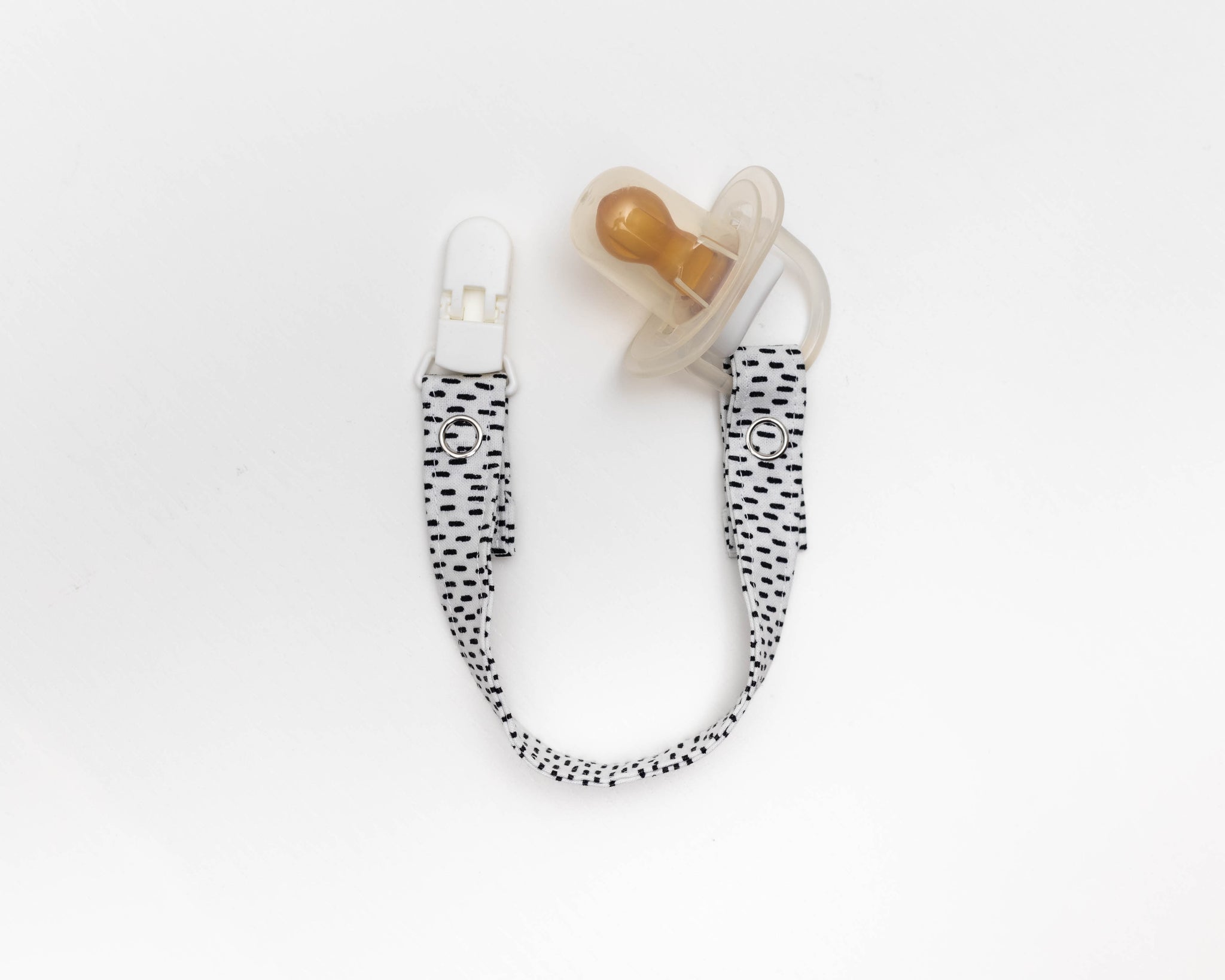 Dummy/Pacifier Clips | Black & White