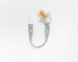 Dummy/Pacifier Clips | Blue Floral
