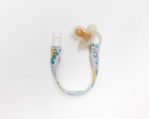 Dummy/Pacifier Clips | Blue & Yellow