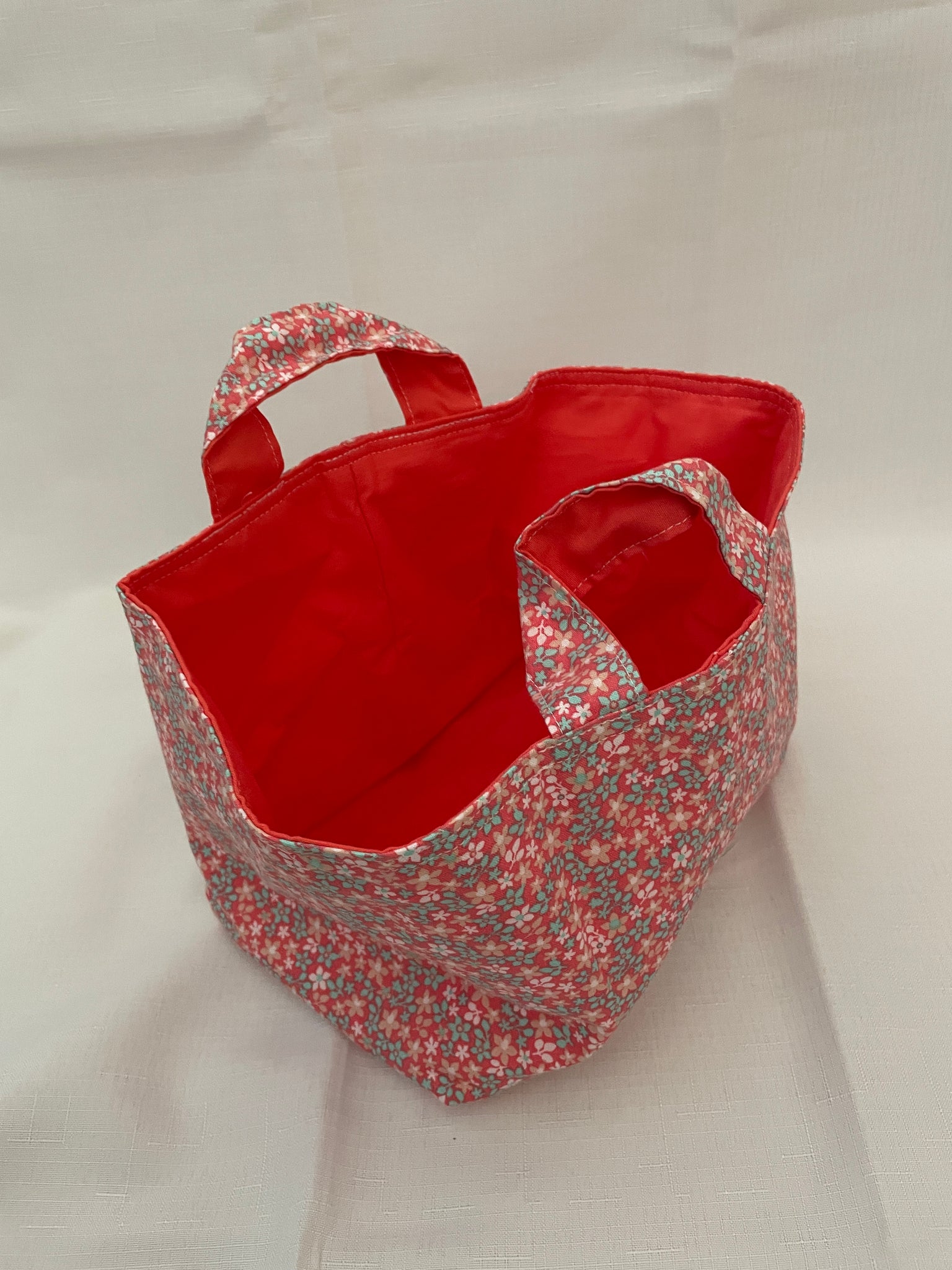 Fabric Bin | Pink Florals