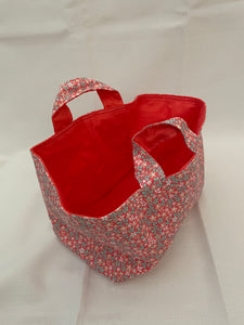 Fabric Bin | Pink Florals