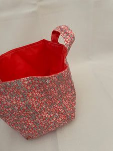 Fabric Bin | Pink Florals